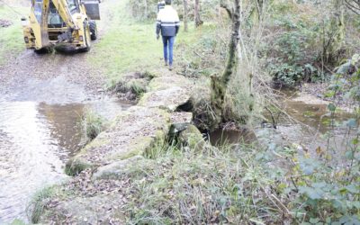 Comezan as obras para acadar a homologación da ruta de sendeirismo que une os Concellos de Melide e Toques.