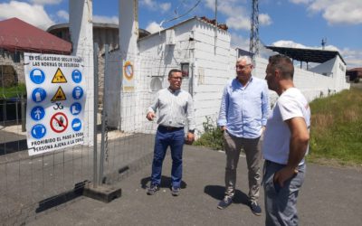 Arrincan as obras de mellora dos accesos ao campo de fútbol de Melide