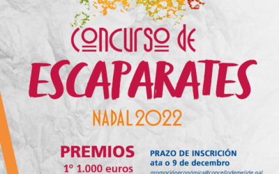 O Concurso de Escaparates de Melide volve implicar o comercio local na decoración das festas no municipio