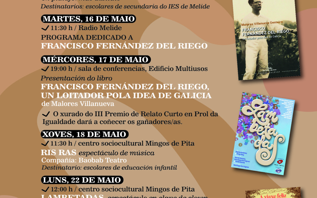 Melide celebra o Día das Letras Galegas 2023 cunha completa programación que se estende ata o mes xuño