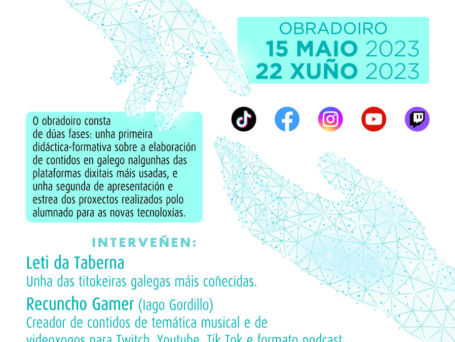 O Concello de Melide organiza o obradoiro “As túas redes sociais, en galego” para reforzar a presenza da lingua en internet