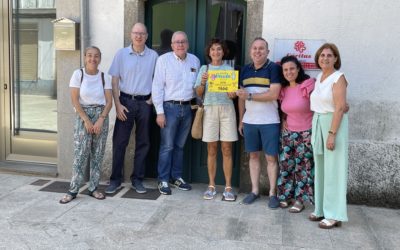 O Concello de Melide fai entrega a Cáritas Parroquial de Melide dun premio de 750€ dentro da campaña “Recicla. Únete ao Reto”