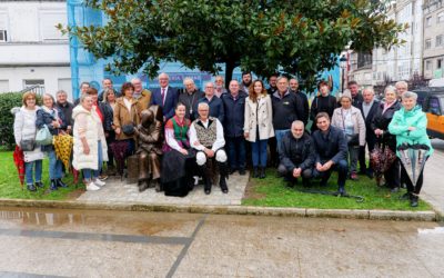 Inaugurada ao carón da Capela de San Roque a escultura “Be welcoming” do escultor canadiense Timothy Schmalz