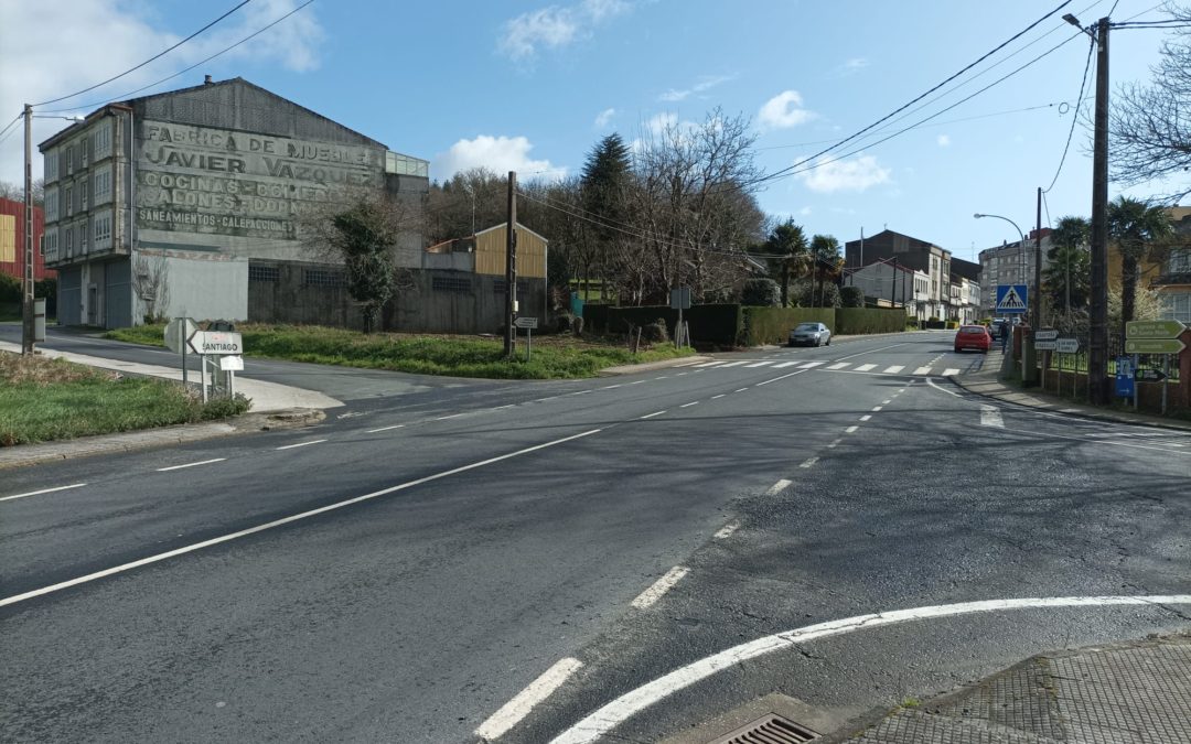 A encrucillada de Santa María converterase nunha rotonda para mellorar a seguridade viaria